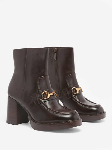 Bottines Ã  Talon En Cuir Tamaris Rouge women 41 vue secondaire 3