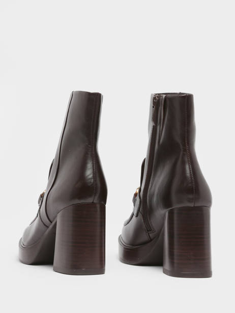 Bottines Ã  Talon En Cuir Tamaris Rouge women 41 vue secondaire 4