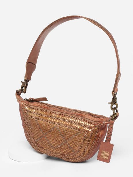 Sac BandouliÃ¨re Heritage Cuir Biba Marron heritage LOT2L vue secondaire 2