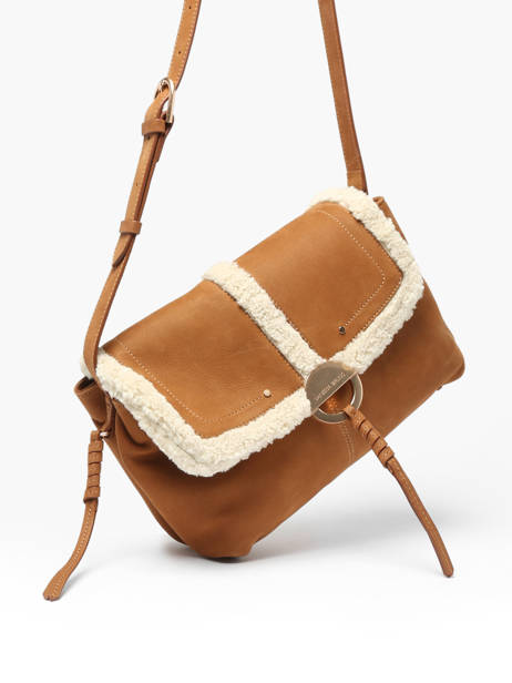 Sac BandouliÃ¨re Othilia Cuir Vanessa bruno Rose othilia 30V40813 vue secondaire 2