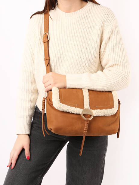Sac BandouliÃ¨re Othilia Cuir Vanessa bruno Rose othilia 30V40813 vue secondaire 1