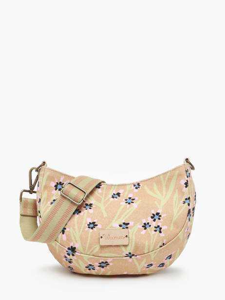 Sac BandouliÃ¨re Angelonia Coton Woomen Beige angelonia WANG01