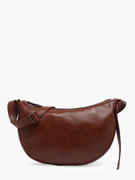 Sac Bandoulière Cow Cuir Basilic pepper Marron cow BCOW71