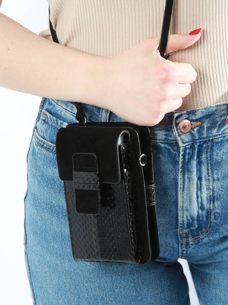 Ã‰tui TÃ©lÃ©phone Cuir Great by sandie Noir new zack SNA vue secondaire 1