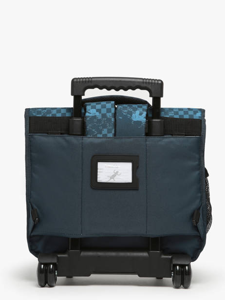 Cartable Ã  Roulettes Enfant 3 Compartiments Cameleon Bleu actual CR41 vue secondaire 5