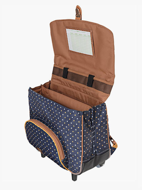 Cartable Ã  Roulettes 2 Compartiments Tann's Bleu les fantaisies f 42322 vue secondaire 2