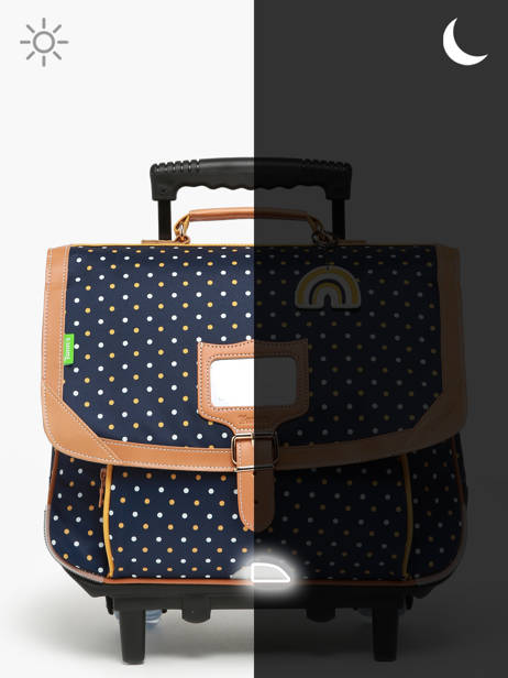 Cartable Ã  Roulettes 2 Compartiments Tann's Bleu les fantaisies f 42322 vue secondaire 6