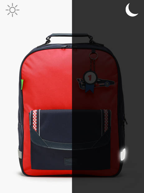 Sac Ã  Dos 2 Compartiments Tann's Rouge les fantaisies g 74125 vue secondaire 5