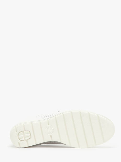 Sneakers Talon CompensÃ© En Cuir Mephisto Blanc women P5144311 vue secondaire 4