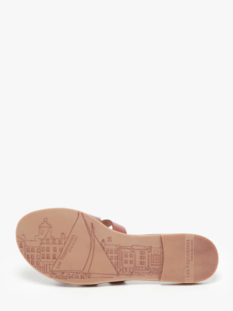 Slippers Hamia In Leather Les tropeziennes Brown women HAMIA other view 3