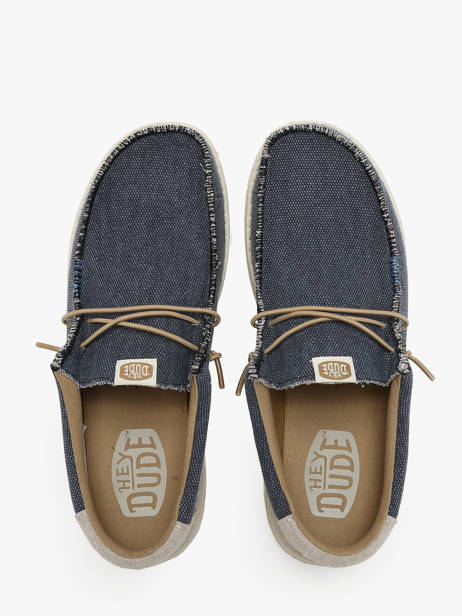 Moccasins Wally Coastline Jute Hey dude Blue men 40952 other view 4