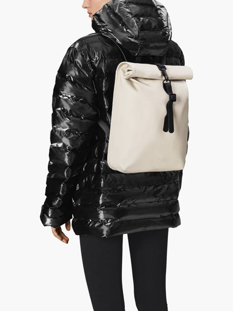 Sac Ã  Dos 1 Compartiment Rains Beige city 13330 vue secondaire 1