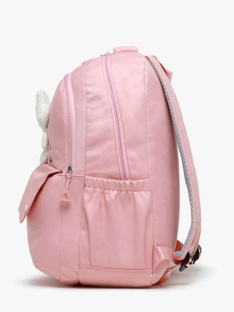 Sac Ã  Dos 2 Compartiments Miniprix Rose backpack 6235 vue secondaire 2
