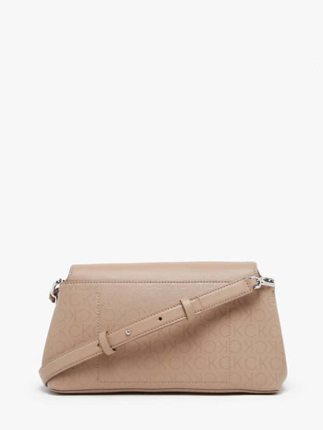 Sac PortÃ© Ã©paule Ck Push Polyester RecyclÃ© Calvin klein jeans Marron ck push K612143 vue secondaire 4