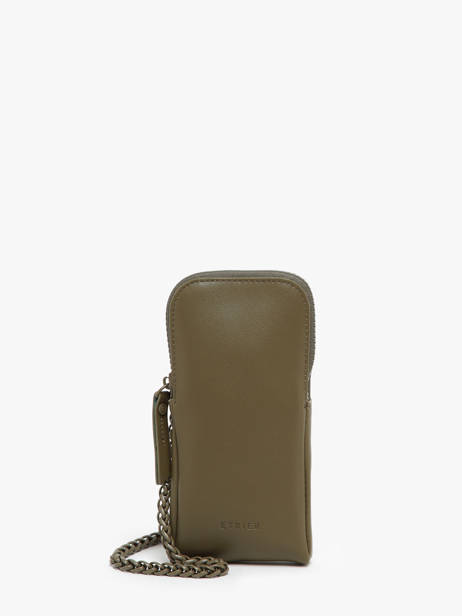 Ã‰tui TÃ©lÃ©phone Oxer Cuir Etrier Vert oxer EOXE076M