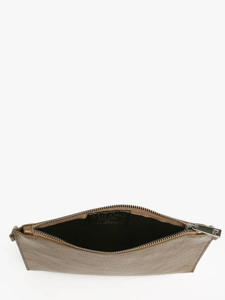 Sac BandouliÃ¨re Caviar Cuir Milano Marron caviar CA240611 vue secondaire 3