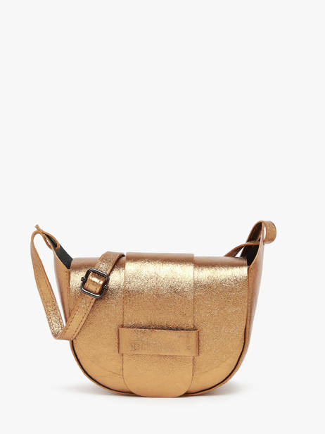Sac BandouliÃ¨re Nine Cuir Milano Or nine NI24064