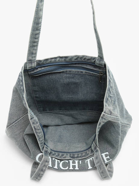 Sac PortÃ© Ã©paule Denim Coton Miniprix Bleu denim 33001 vue secondaire 2