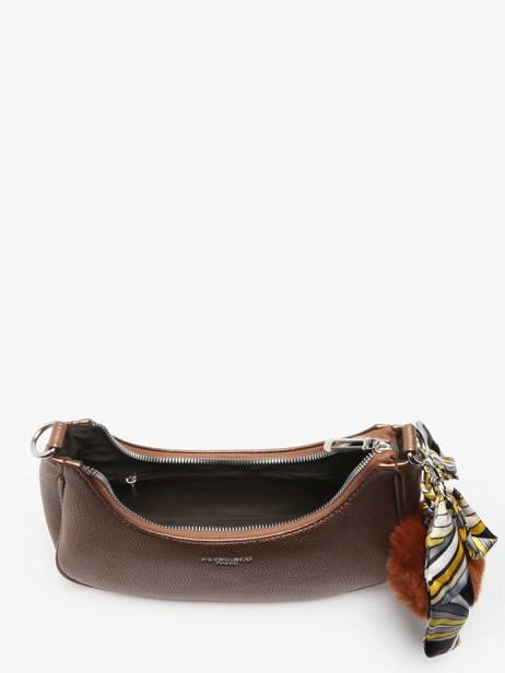 Sac PortÃ© Ã©paule Grained Miniprix Marron grained F6994 vue secondaire 2
