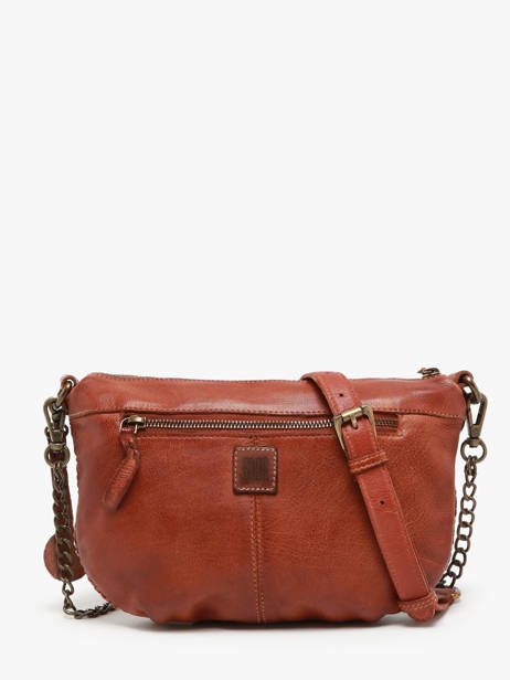 Sac BandouliÃ¨re Heritage Cuir Biba Marron heritage CAE1L vue secondaire 4