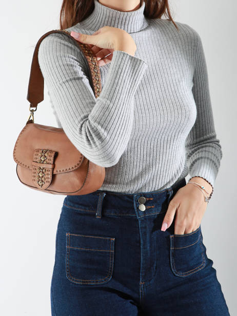 Shoulder Bag Heritage Leather Biba Brown heritage COD1L other view 1