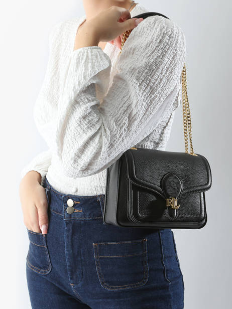 Sac BandouliÃ¨re Bradley Cuir Lauren ralph lauren Noir bradley 31941807 vue secondaire 1
