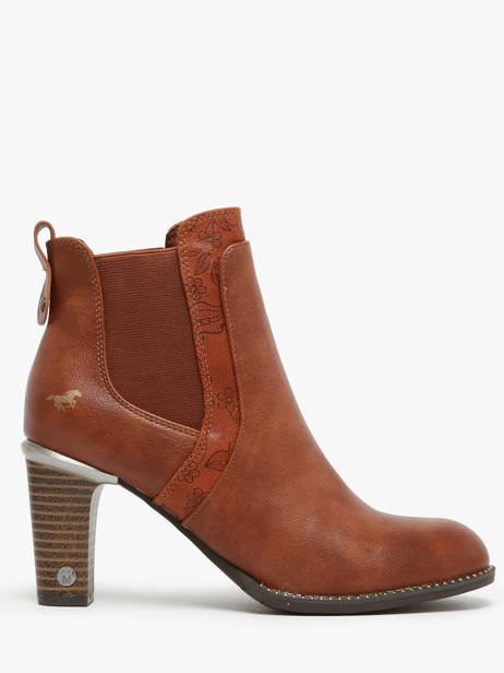 Bottines Ã  Talon Mustang Marron women 1470503