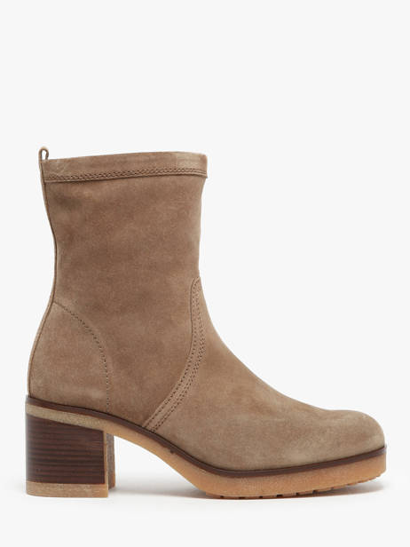 Bottines Ã  Talon En Cuir Gabor Marron women 34