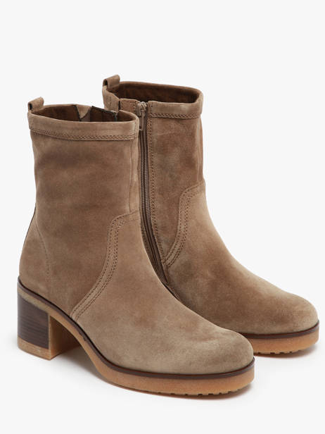 Bottines Ã  Talon En Cuir Gabor Marron women 34 vue secondaire 2