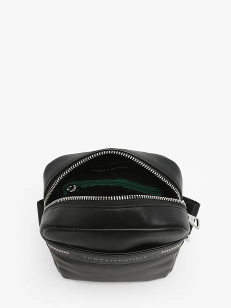 Sac BandouliÃ¨re Tommy hilfiger Noir corporate AM12724 vue secondaire 3
