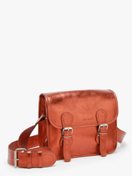 Sac BandouliÃ¨re La Sacoche S Ginger Cuir Paul marius Orange ginger SACOSGIN vue secondaire 2