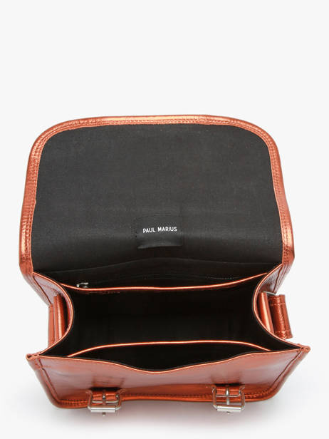 Sac BandouliÃ¨re La Sacoche S Ginger Cuir Paul marius Orange ginger SACOSGIN vue secondaire 3