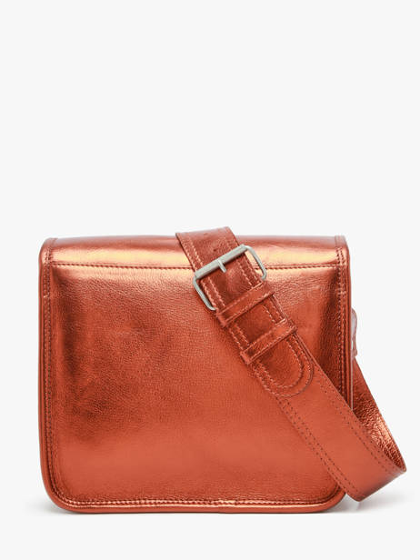 Sac BandouliÃ¨re La Sacoche S Ginger Cuir Paul marius Orange ginger SACOSGIN vue secondaire 4