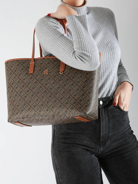 Sac PortÃ© Ã©paule Th Monoplay Tommy hilfiger Marron th monoplay AW16441 vue secondaire 1
