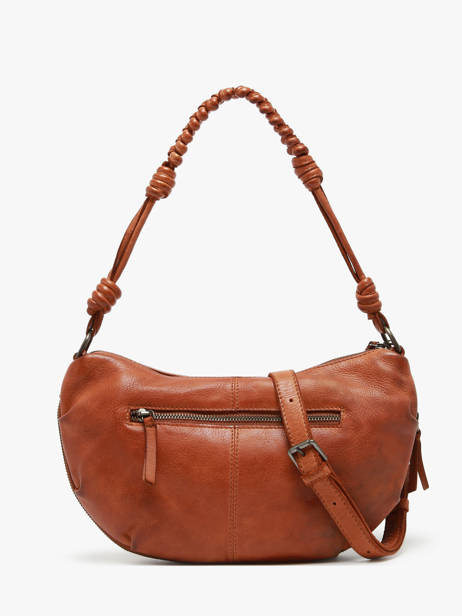 Sac BandouliÃ¨re Tokyo Cuir Basilic pepper Marron tokyo BTOK02 vue secondaire 4