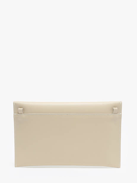 Pochette De SoirÃ©e L Paddock Cuir Etrier Beige paddock EPAD075L vue secondaire 4