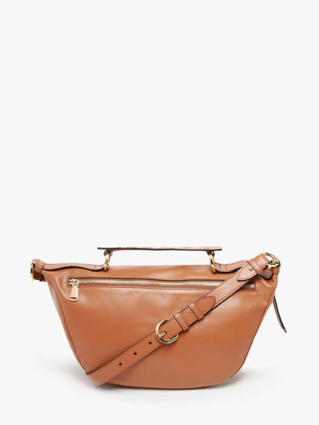 Sac BandouliÃ¨re M Origami Cuir Lancel Marron origami A12528 vue secondaire 3