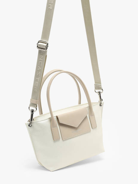 Sac BandouliÃ¨re Maya Cuir Lancaster Beige maya 88 vue secondaire 2