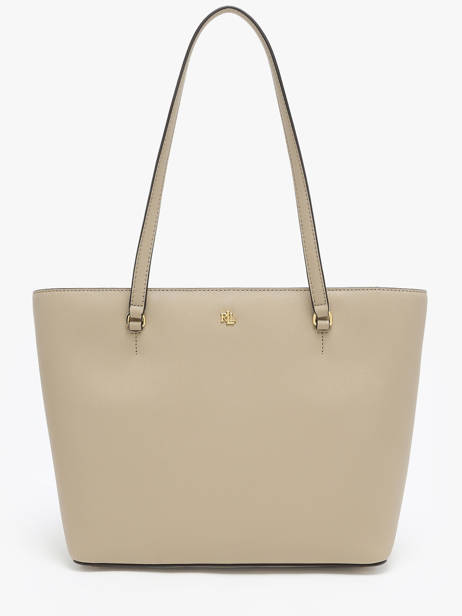 Sac PortÃ© Ã©paule Medium Karly Cuir Lauren ralph lauren Beige karly 31924351