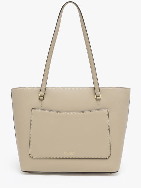 Sac PortÃ© Ã©paule Medium Karly Cuir Lauren ralph lauren Beige karly 31924351 vue secondaire 4