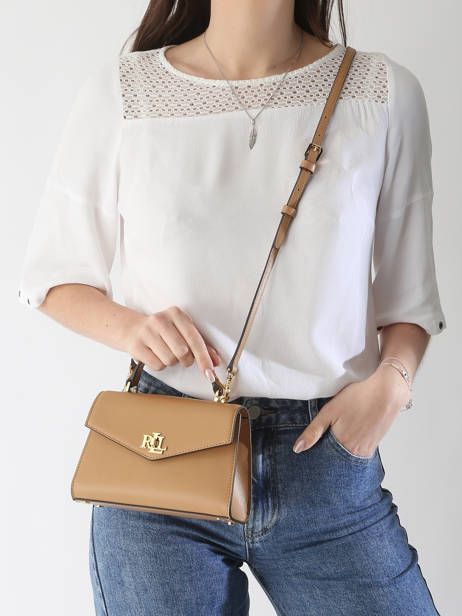 Sac Ã  Main Farrah Cuir Lauren ralph lauren Beige farrah 31968761 vue secondaire 1