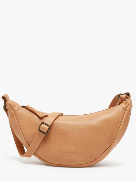 Sac BandouliÃ¨re Cow Cuir Basilic pepper Marron cow BCOW73