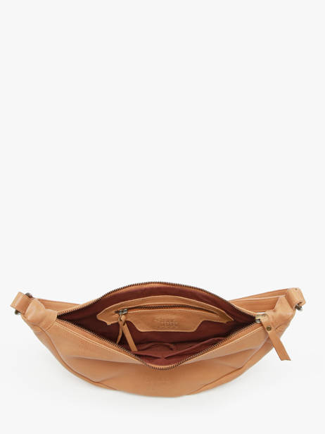 Sac BandouliÃ¨re Cow Cuir Basilic pepper Marron cow BCOW73 vue secondaire 3
