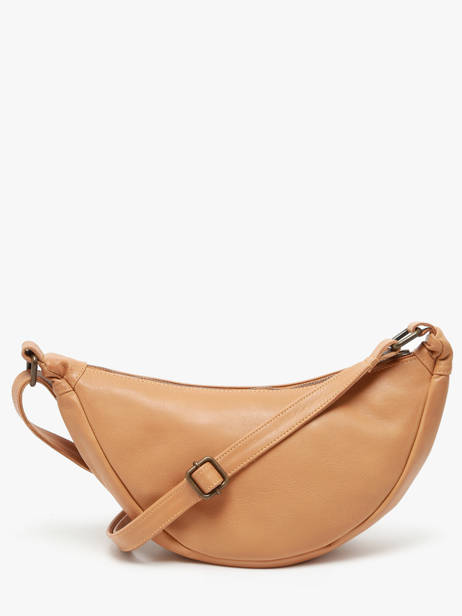 Sac BandouliÃ¨re Cow Cuir Basilic pepper Marron cow BCOW73 vue secondaire 4