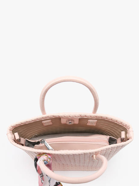 Sac PortÃ© Main Et BandouliÃ¨re Braided Miniprix Rose braided 1 vue secondaire 2