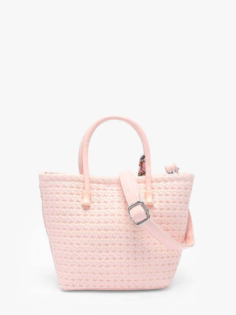Sac PortÃ© Main Et BandouliÃ¨re Braided Miniprix Rose braided 1 vue secondaire 3