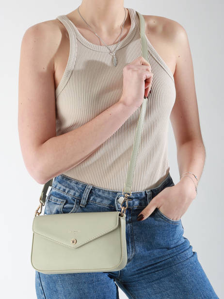 Sac Bandoulière Saffiano David jones Vert saffiano CM6120H vue secondaire 1