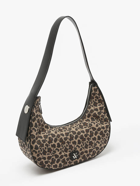Sac PortÃ© Ã©paule Leopard Polyester Vanessa wu Multicolore leopard MA0131 vue secondaire 2