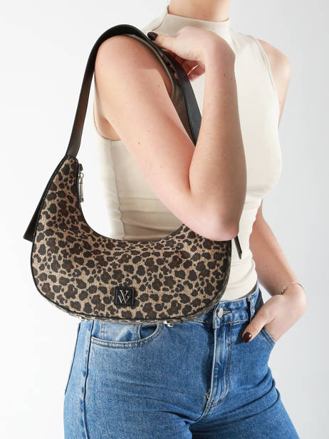 Sac PortÃ© Ã©paule Leopard Polyester Vanessa wu Multicolore leopard MA0131 vue secondaire 1