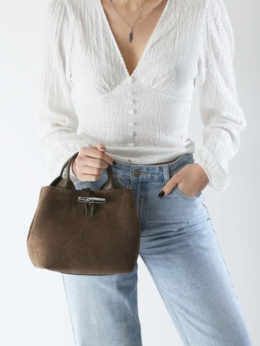 Longchamp Le roseau velvet Sacs portÃ© main Vert